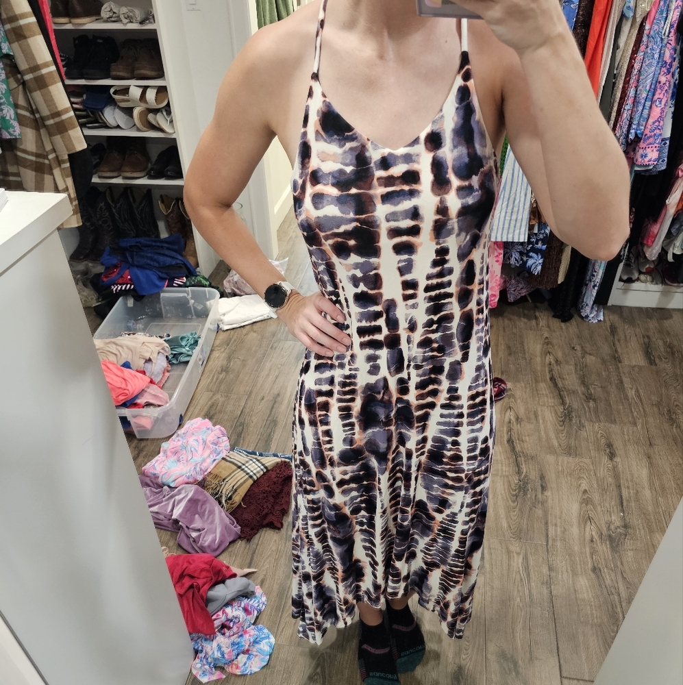 NWT swim cover high low dress